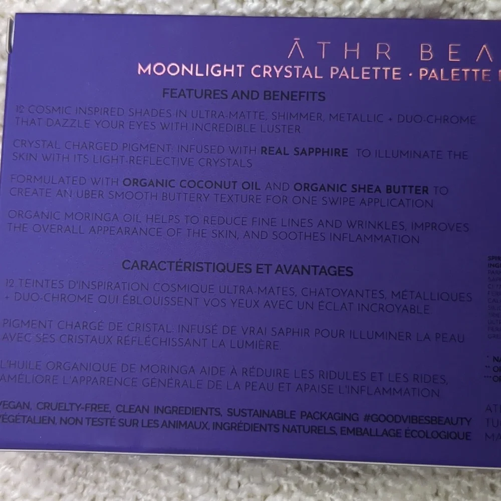 ĀTHR Beauty MOONLIGHT CRYSTAL PALETTE, 8 X 1.5g/0.05oz4 X 1.25g/0.04oz